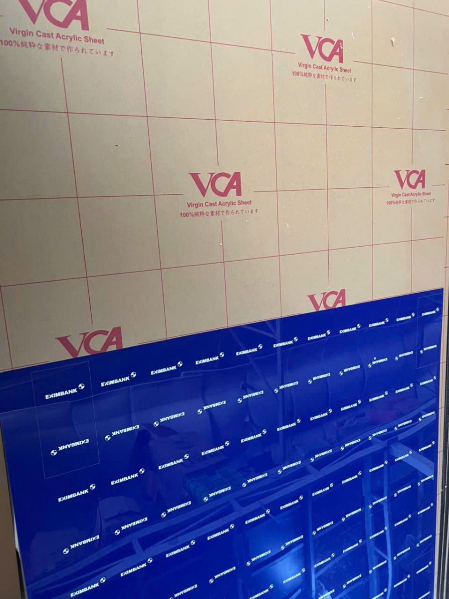 In uv phẳng lên mica đúc trung quốc màu xanh tím than